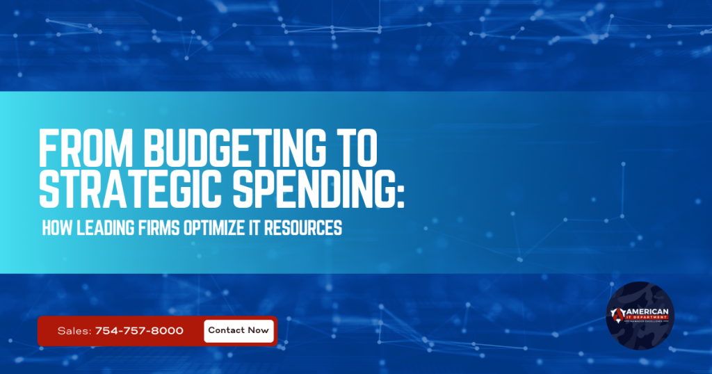 Strategic IT spending hero banner about optimizing IT resources